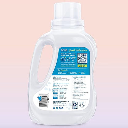 ECOS Plant-Powered Free & Clear Hypoallergenic Laundry Detergent