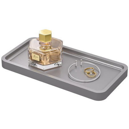 Sustainable Bamboo Bathroom Vanity Tray: Sleek Countertop Organizer