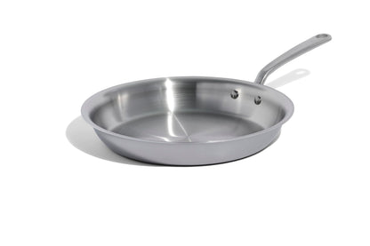 Made In 12-Inch Stainless Clad Frying Pan: Professional 5-Ply Construction, for a Lifetime of Plastic-Free Searing