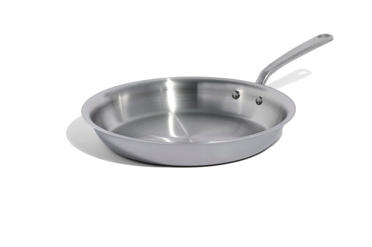 Made In 12-Inch Stainless Clad Frying Pan: Professional 5-Ply Construction, for a Lifetime of Plastic-Free Searing