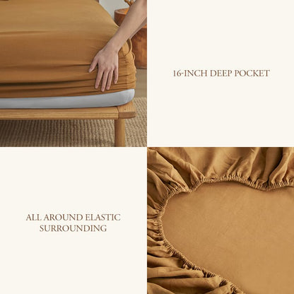 DAPU Pure Linen Sheets Set • 100% French Linen | TRUE Shift Breathable Bedding