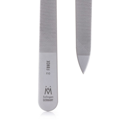 GERMANIKURE Triple-Cut Metal Nail File: 9cm FINOX Stainless Steel
