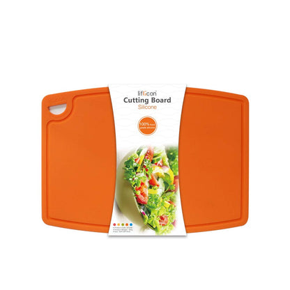 Liflicon 12.6'' x 9.1'' Thick Silicone Cutting Board: Non-Toxic & Flexible.