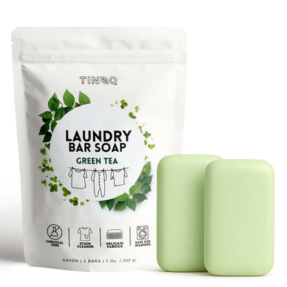 Hypoallergenic Green Tea & Coconut Plant-Based Laundry Soap Bar