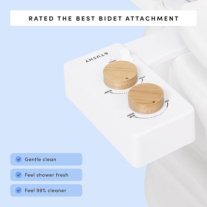 TUSHY 3.0 Spa Bidet Attachment: Cool to Warm Water Cleaning