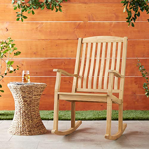 Cambridge Casual Arie Teak Rocking Chair: Solid Plantation Wood