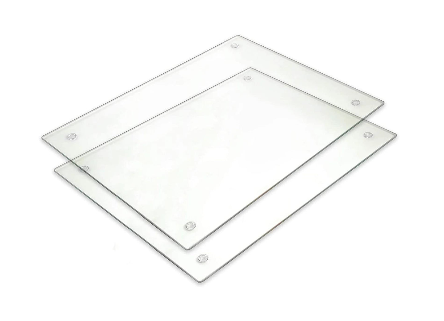 Tempered Glass Cutting Board: Large 12” x 16” Shatter-Resistant Surface.