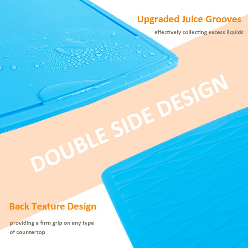 Liflicon 12.6'' x 9.1'' Thick Silicone Cutting Board: Non-Toxic & Flexible.