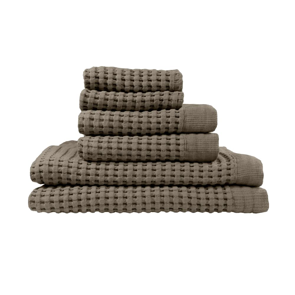 Gilden Tree Bathroom Mat: 100% Absorbent Cotton Waffle Weave