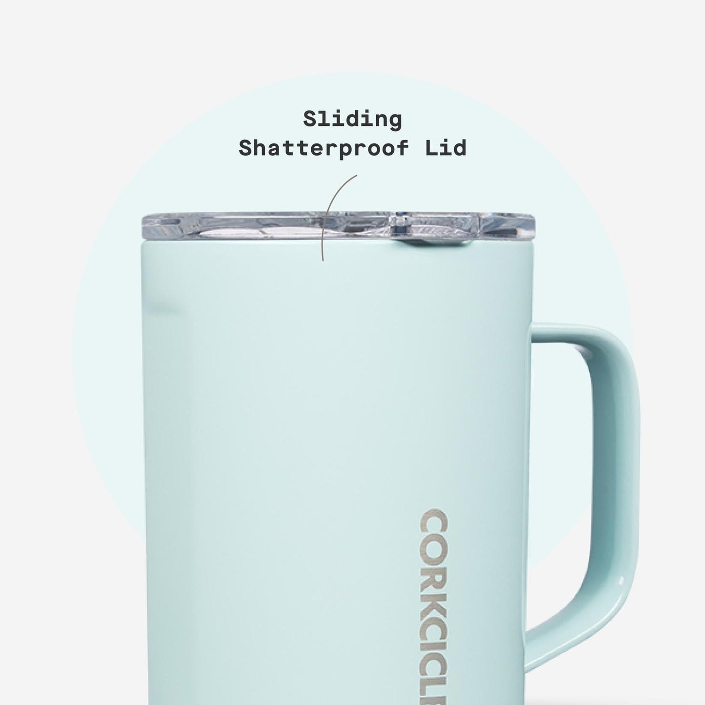 Corkcicle Classic 16 oz Triple-Insulated Stainless Steel Mug