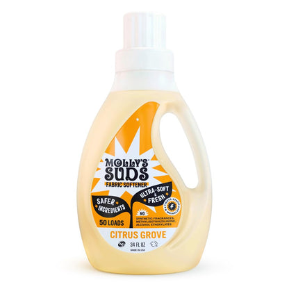 Molly’s Suds Vinegar-Powered Liquid Fabric Softener for Sensitive Skin