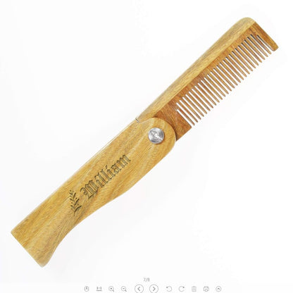 Handmade Green Sandalwood Wooden Comb, Anti-Static & Vegan – Onedor
