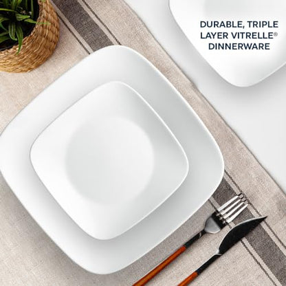 Corelle Vitrelle 18-Piece Dinnerware Set: Triple Layer Glass Service for 6