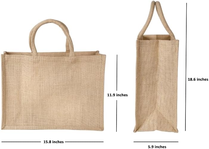The 100% Natural Choice: Jute Burlap Tote Bags to End Plastic Grocery Waste