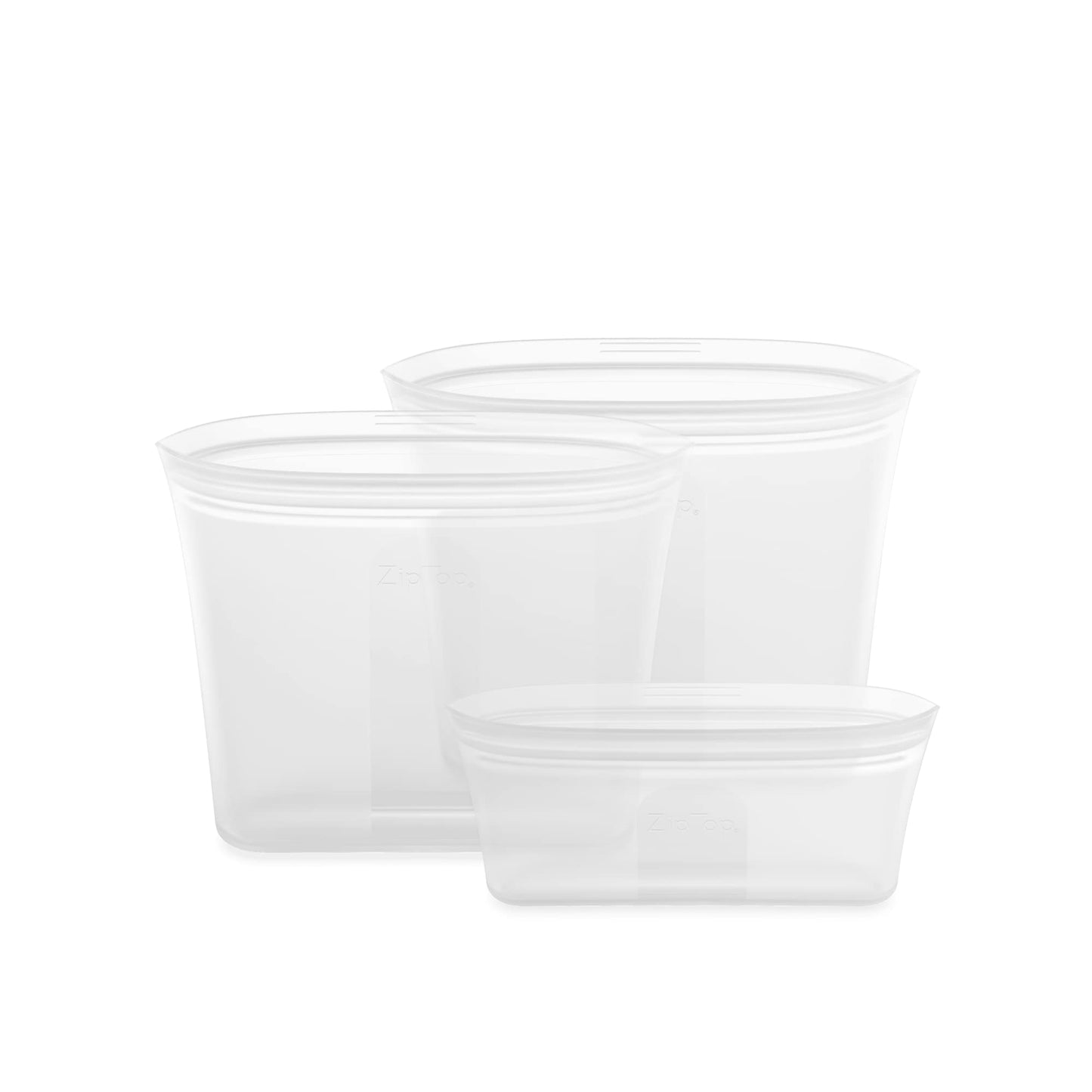 Zip Top Reusable Food Storage Bag: Platinum Silicone Sandwich Bag