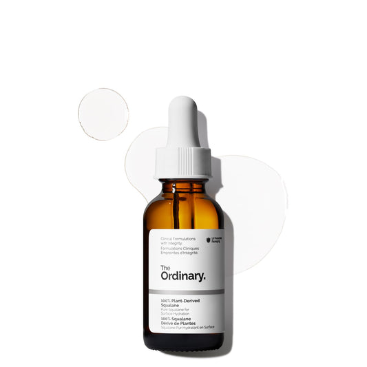 The Ordinary 100% Plant-Derived Squalane on white background