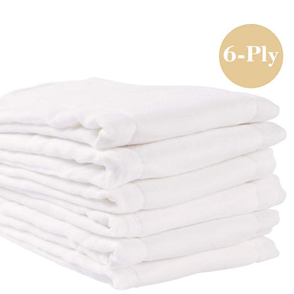 Fasoar Cotton Prefold Cloth Diapers: 100% Unbleached Purity