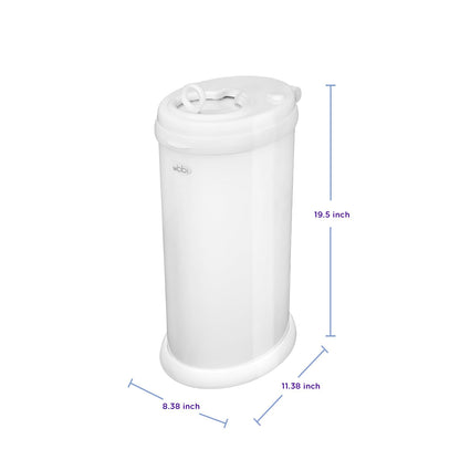 Ubbi Steel Diaper Pail: Powder-Coated Odor-Locking Bin