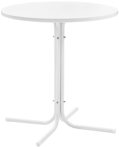 Crosley Griffith 3-Piece Retro Metal Bistro Set (Bright Red/White)