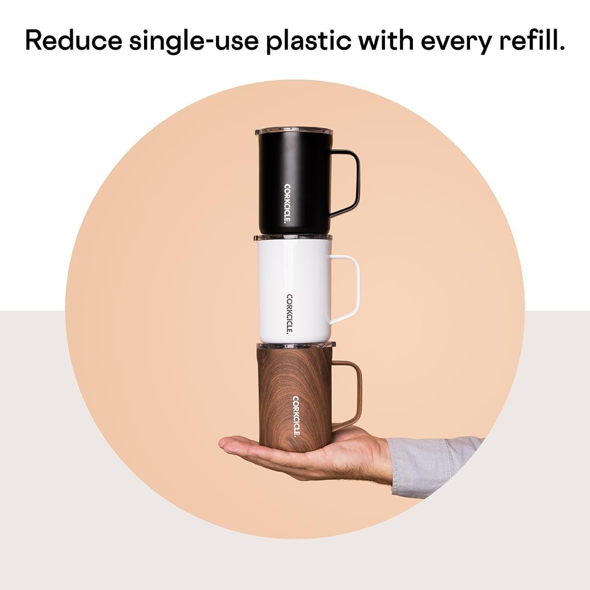 Corkcicle Classic 16 oz Triple-Insulated Stainless Steel Mug