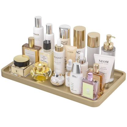 Sustainable Bamboo Bathroom Vanity Tray: Sleek Countertop Organizer