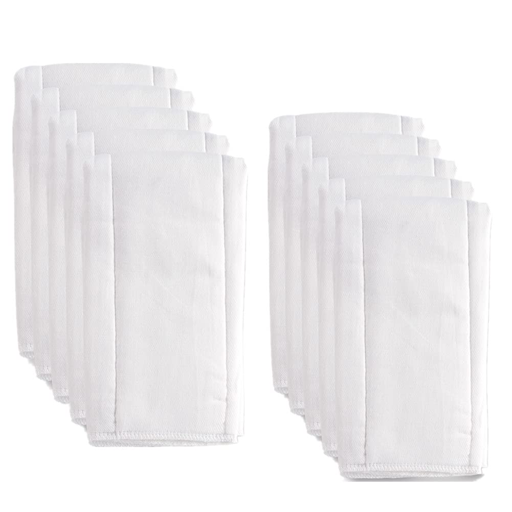 Fasoar Cotton Prefold Cloth Diapers: 100% Unbleached Purity