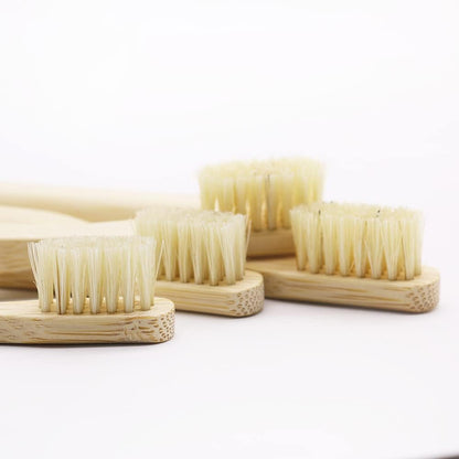 Zero-Microplastic Boar Bristle Bamboo Toothbrushes, Family Pack – Gaia Guy (4 Adult + 4 Kids)