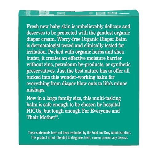 Earth Mama Organic Diaper Balm: Zinc-Free Botanical Purity