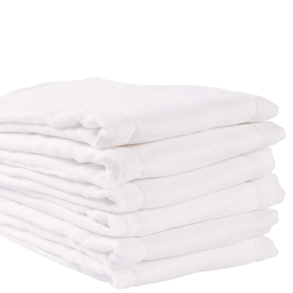 Fasoar Cotton Prefold Cloth Diapers: 100% Unbleached Purity