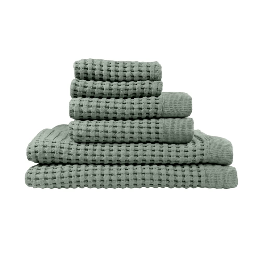 Gilden Tree Bathroom Mat: 100% Absorbent Cotton Waffle Weave