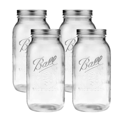 Ball Wide Mouth Pint 16-Ounce Glass Mason Jar with Lids (12-Count)