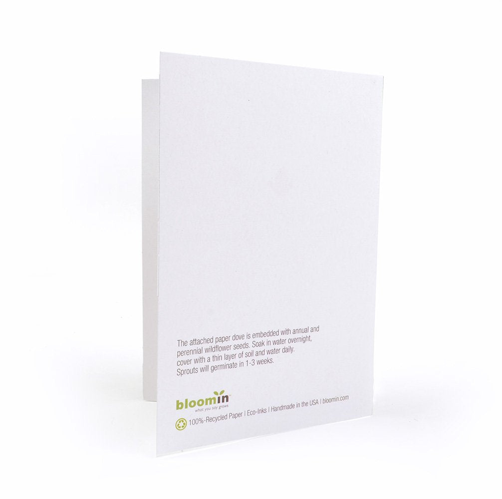 Grows When Planted: Eco-Friendly Seed Paper Cards Made from 100% Post-Industrial Recycled Paper