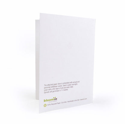 Grows When Planted: Eco-Friendly Seed Paper Cards Made from 100% Post-Industrial Recycled Paper