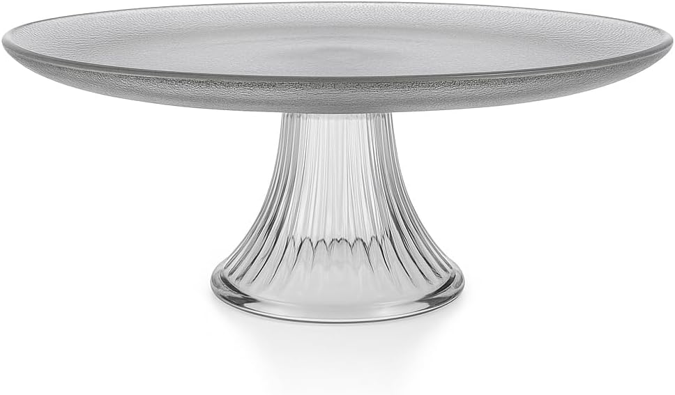 The True Shift Tableware: Anchor Hocking Monaco Cake Set: High-Quality Glass, Made in the USA Since 1905, Non-Toxic Display and Storage