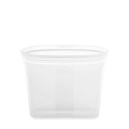 Zip Top Reusable Food Storage Bag: Platinum Silicone Sandwich Bag