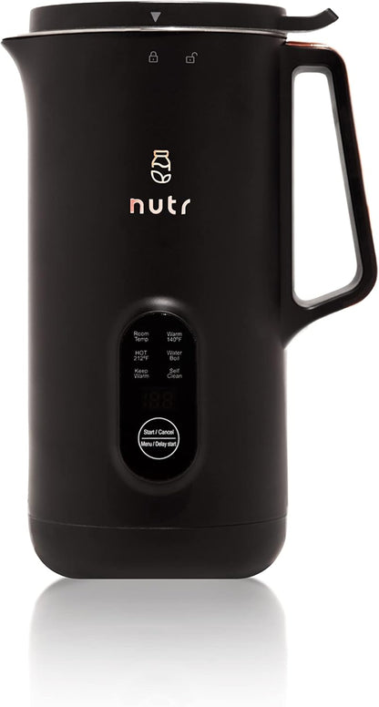 NUTR Automatic Nut Milk Maker | TRUE Shift Stainless Plant‑Milk Machine (Single-Serve)