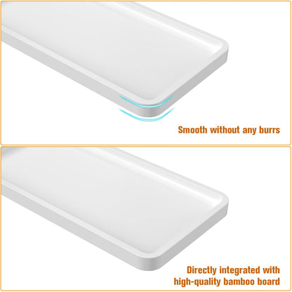 Sustainable Bamboo Bathroom Vanity Tray: Sleek Countertop Organizer