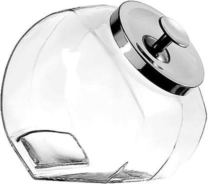 Anchor Hocking Glass Penny Candy Jar with Chrome Cover (1 Gallon)