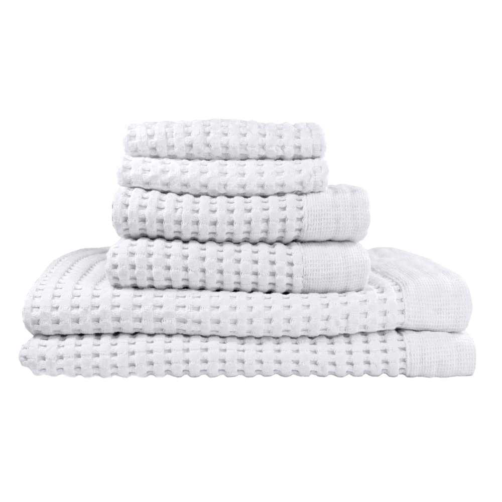 Gilden Tree Bathroom Mat: 100% Absorbent Cotton Waffle Weave