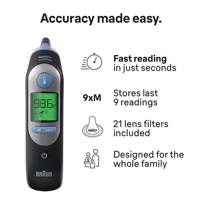 Braun ThermoScan 7: Digital Ear Thermometer with Age Precision