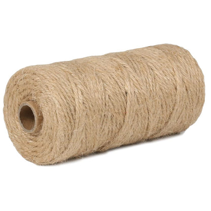 100% Natural Jute Twine: 1100 Feet of Biodegradable Cord for Zero-Waste Crafting and Gardening