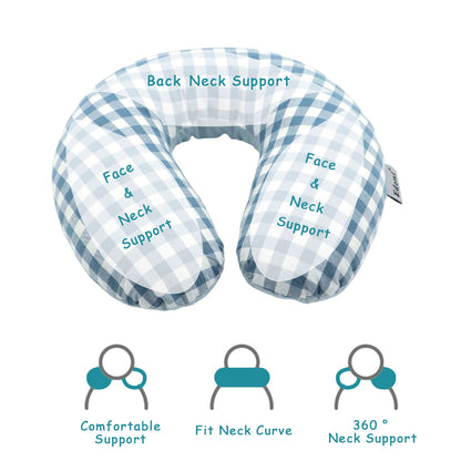 Edomi U-Shaped Adjustable Buckwheat Hull Neck & Shoulder Pillow
