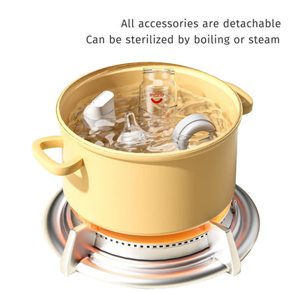 Evorie 8 Oz Tritan Wide Neck Anti-Colic Baby Feeding Bottle