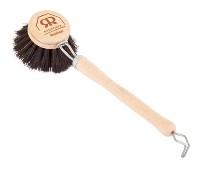 Redecker Tampico Fiber Dish Brush: Oiled Beechwood Handle (Set of 2)