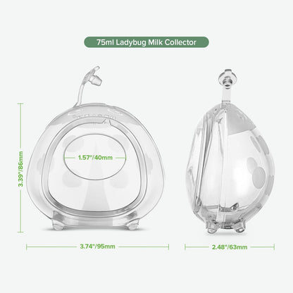 Haakaa Ladybug 2.5oz Wearable Silicone Milk Collector (2-Pack)