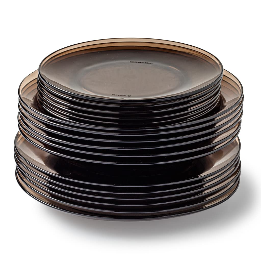 Duralex Lys Clear Glass Dinnerware Set, 18-Piece (Service for 6)