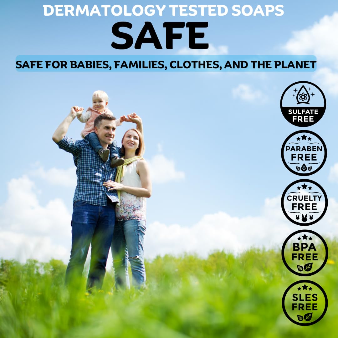 Hypoallergenic Green Tea & Coconut Plant-Based Laundry Soap Bar