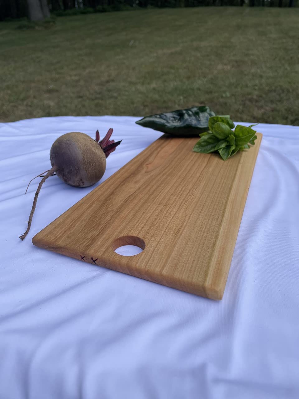 Michigan Handmade Wild Black Cherry Board: One-Solid-Piece & Glue-Free.