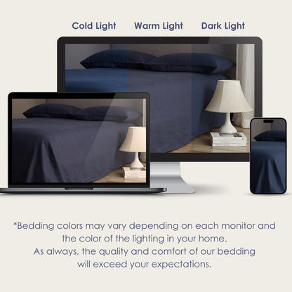 DAPU 100% Pure French Linen Sheets: Natural Normandy Flax Set