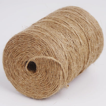 100% Natural Jute Twine: 1100 Feet of Biodegradable Cord for Zero-Waste Crafting and Gardening